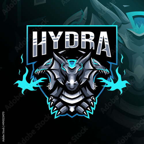 Hydra mascot logo esport template