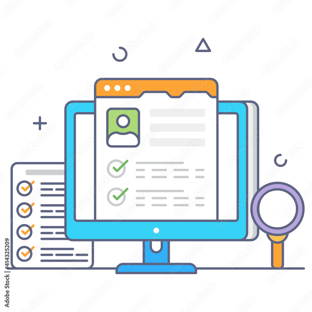 An icon design of search profile
An icon design of search profile