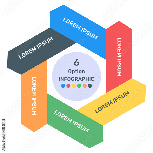 
A trendy flat icon denoting floral diagram
