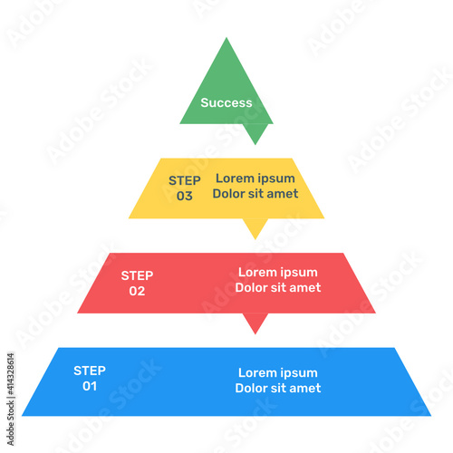 
A hierarchical infographic chart in flat editable design
