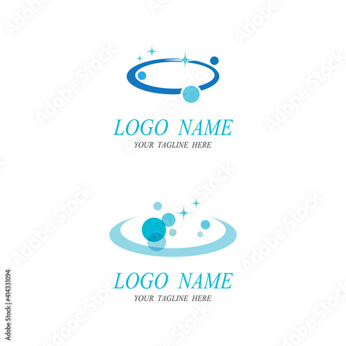 cleaning clean service logo icon vector template