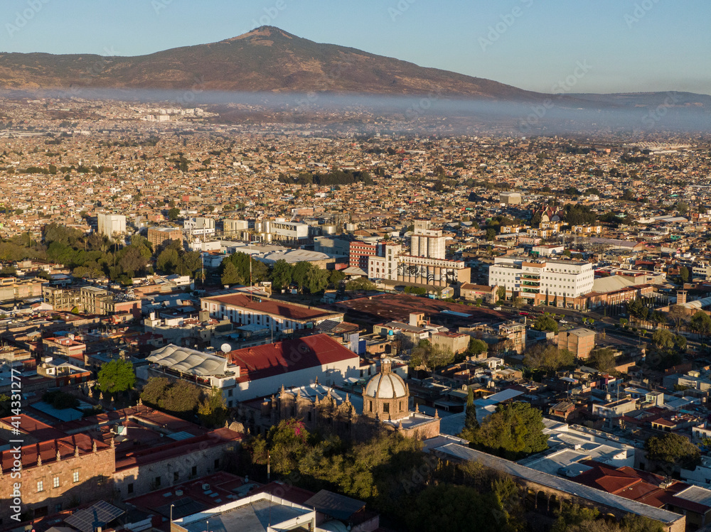 Vista aerea de la ciudad de Morelia, MichoacÃ¡n, MÃ©xico