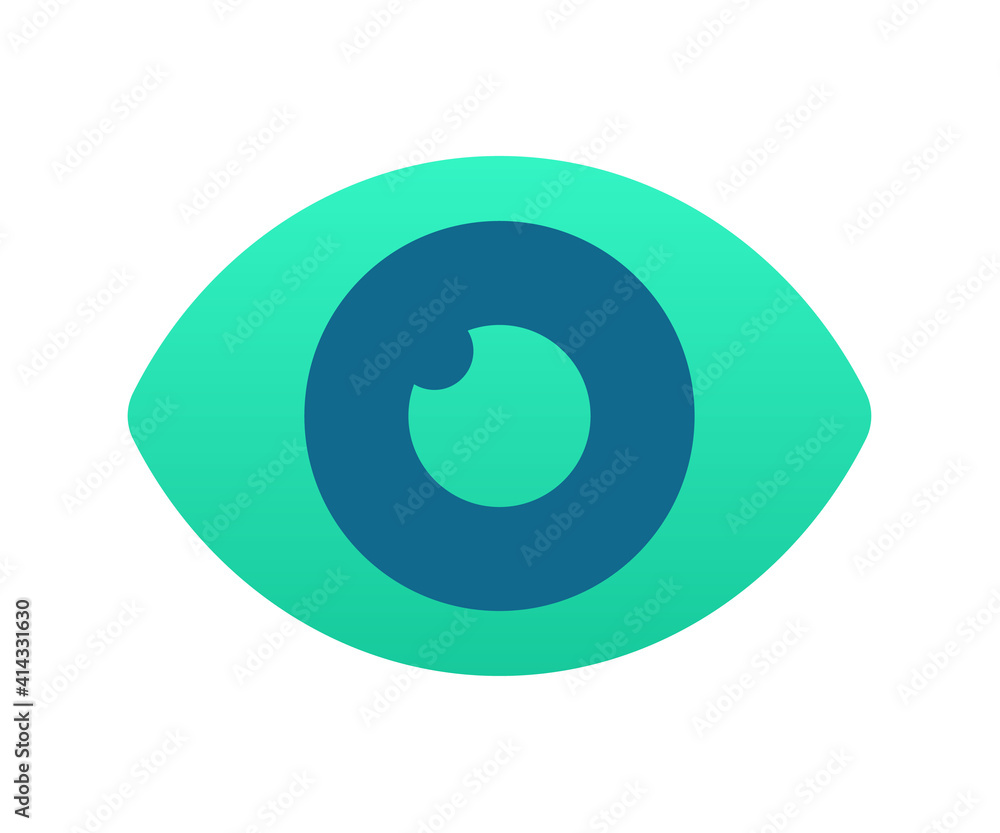 vision see eye single isolated icon with gradient style vision see eye single isolated icon with gradient style