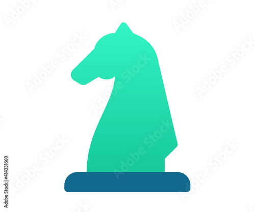 strategy strategist chess single isolated icon with gradient style