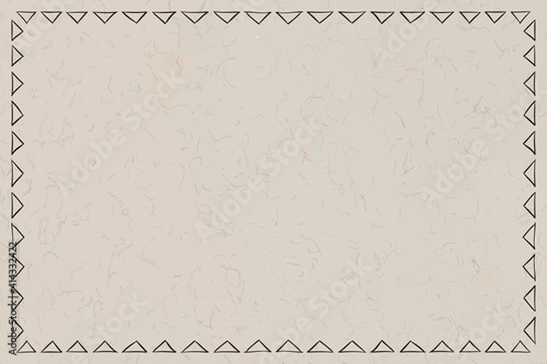 Vector boho art tribal doodle sketch tipi frame