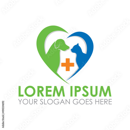 pet care vector , veterinary logo