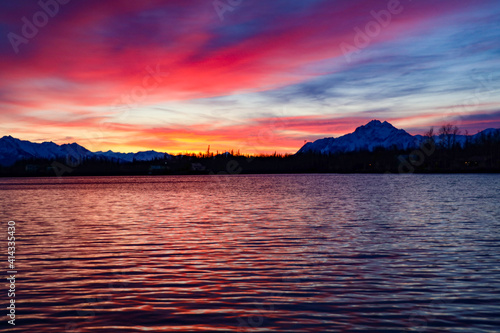 Sunrise Lake Alaska  © Carson