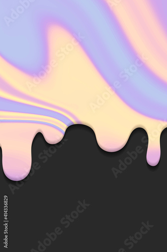 Photos Waffles with creamy ice cream vector