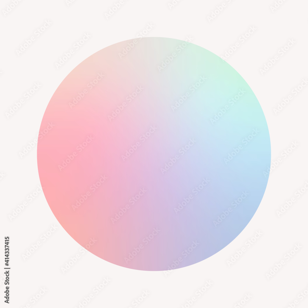 Colorful round gradient element vector - obrazy, fototapety, plakaty 