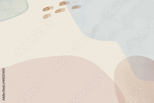 Neutral soft abstract watercolor background vector