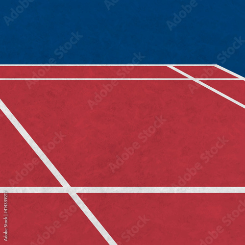 Indoor sport flooring line vector