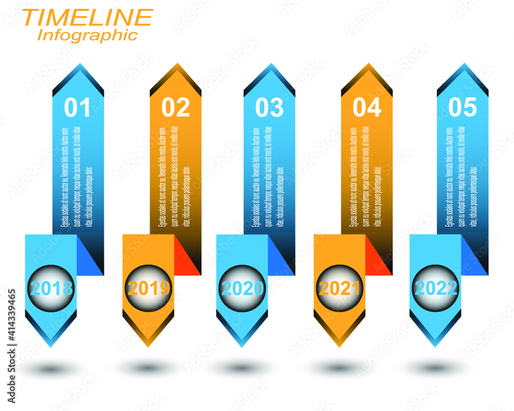 Time line to display your data . Idea to display information, ranking ...