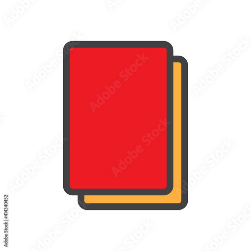 Free Download red card ilustration design. red card icon. ready use vector. - GFXLoad