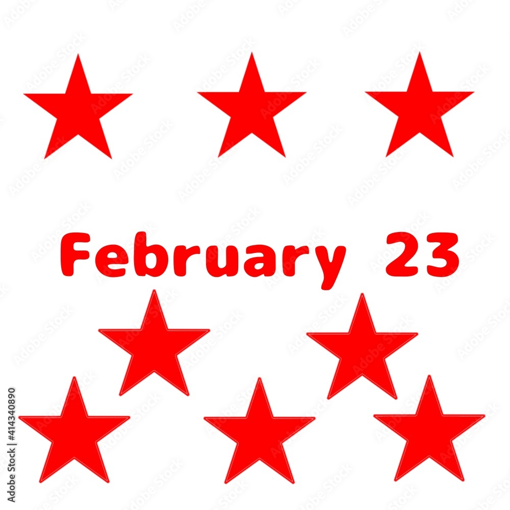 Defender of the Fatherland Day. Russian national holiday on February 23. A great gift card for men. Army stars. Defender of the Fatherland Day. Russian national holiday on February 23. A great gift card for men. Army stars.