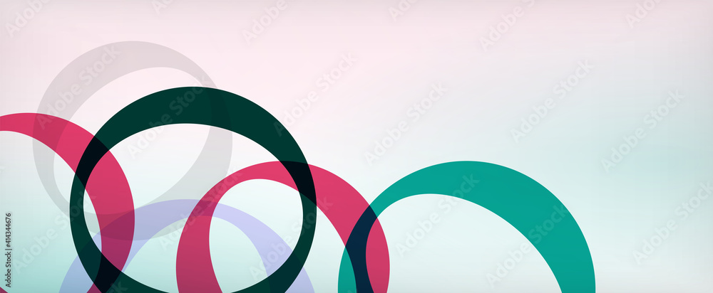 Ring geometric shapes, o letter repetition wallpaper. Abstract background for business or technology presentations, internet posters or web brochure covers Ring geometric shapes, o letter repetition wallpaper. Abstract background for business or technology presentations, internet posters or web brochure covers