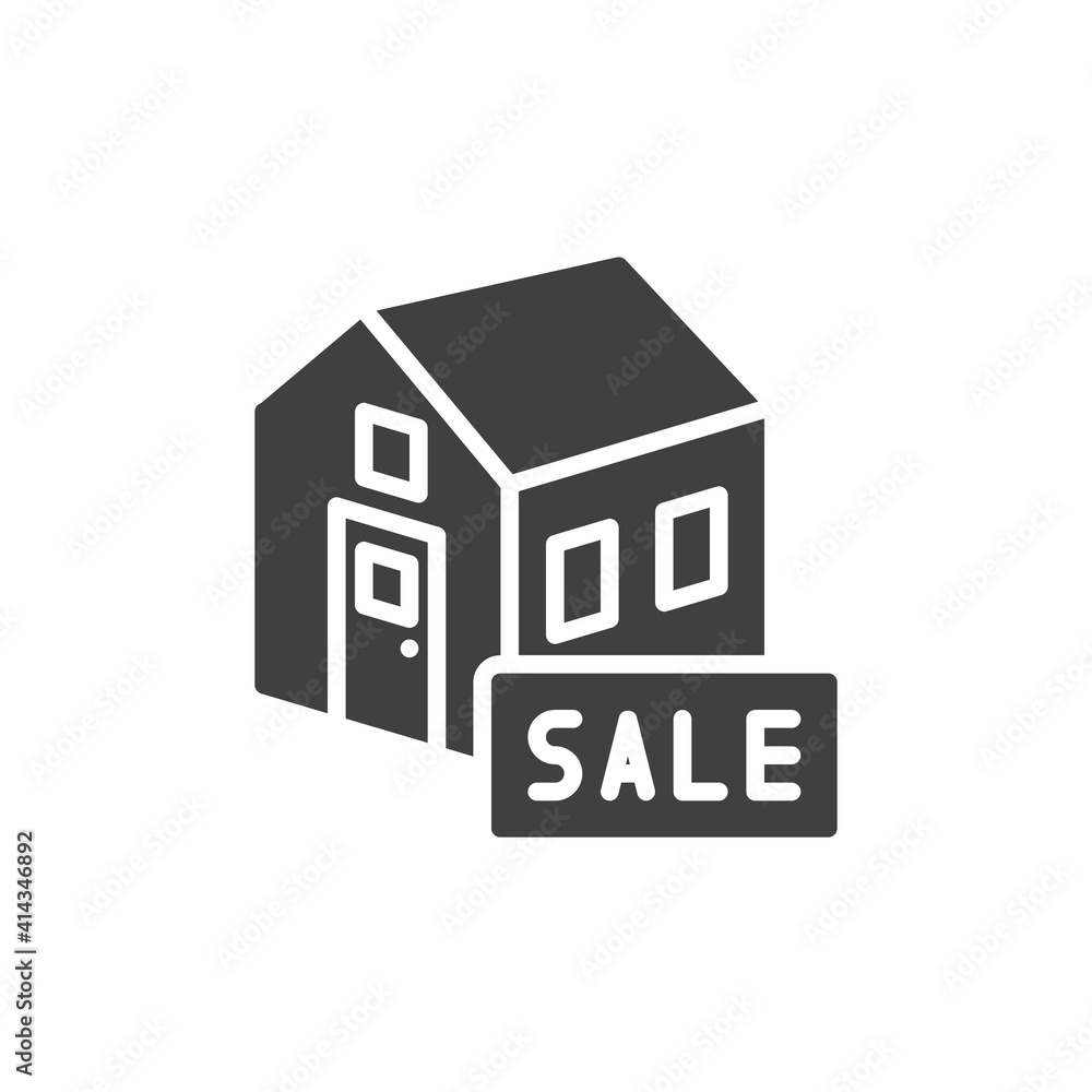 House sale vector icon. filled flat sign for mobile concept and web design. Home building sale glyph icon. Symbol, logo illustration. Vector graphics House sale vector icon. filled flat sign for mobile concept and web design. Home building sale glyph icon. Symbol, logo illustration. Vector graphics