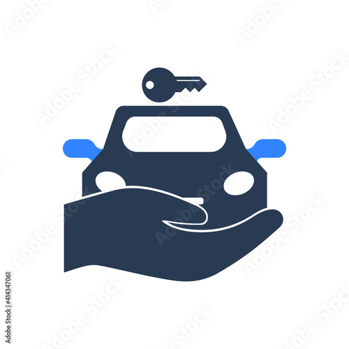 Car insurance icon. car security icon. Fireproof, car care, car wash, gps tracking, lock icon with vector illustration and flat style design.