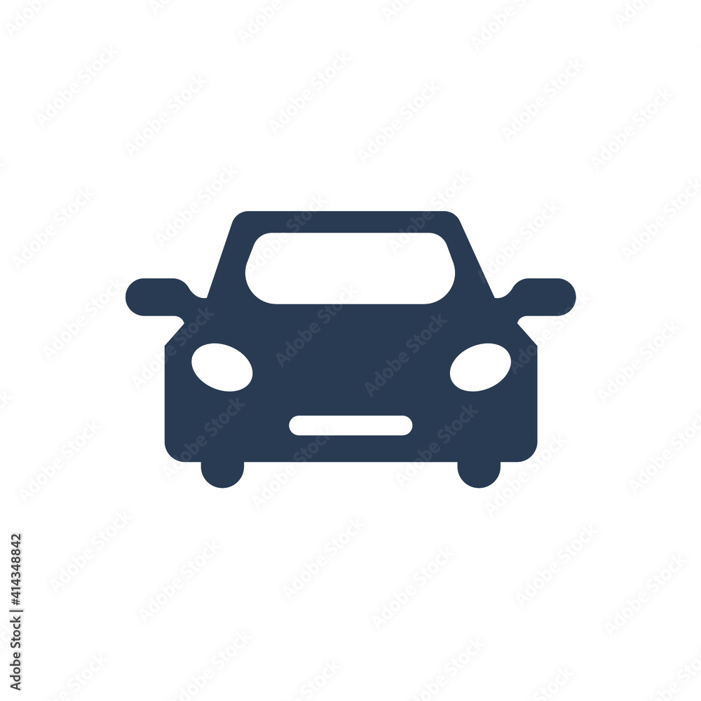 Car icon. private car, front side of car, bus, truck, train, vehicle icon in vector and flat shape. Car icon. private car, front side of car, bus, truck, train, vehicle icon in vector and flat shape.
