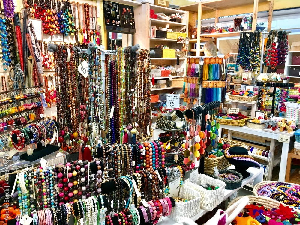 beads in a shop