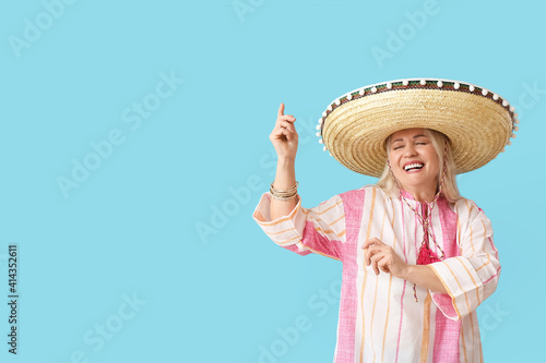 Dancing mature Mexican woma...
