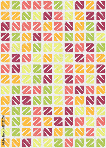 Abstract Geometric Pattern generative computational art illustration