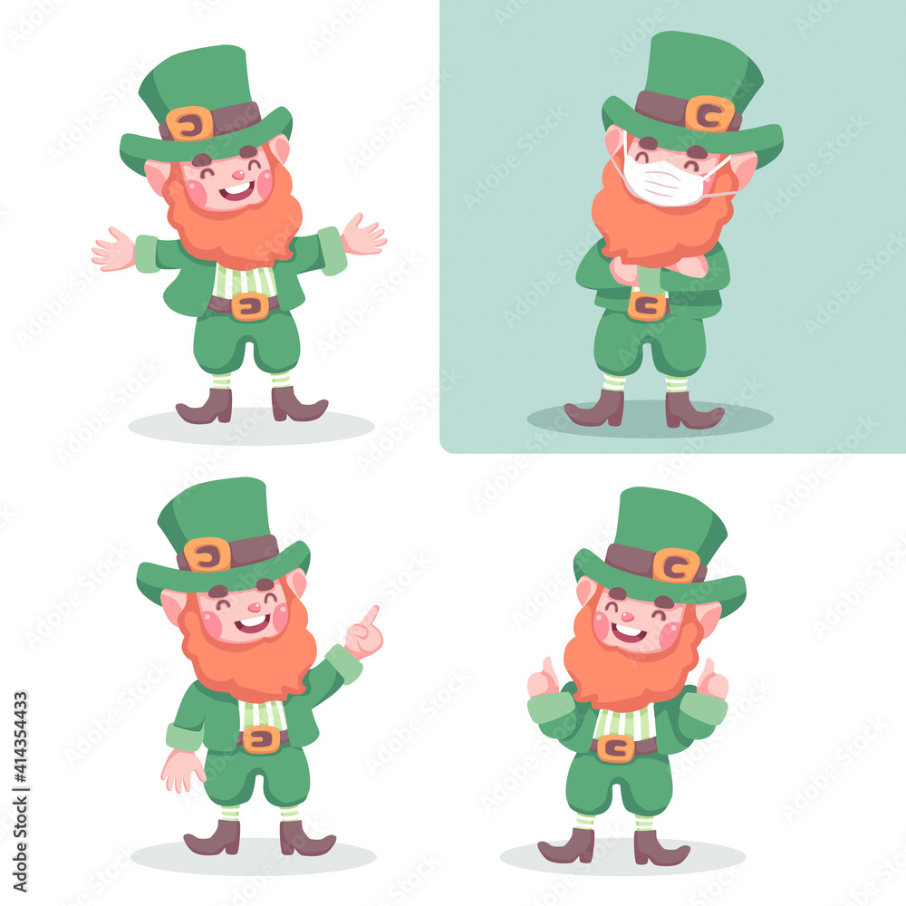 St. Patrick character cartoon illustration St. Patrick character cartoon illustration