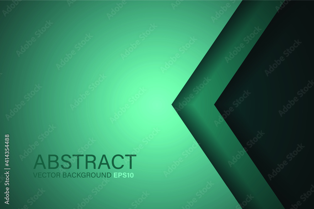 Green turquoise and Green angle arrow overlap vector background on space for text and message artwork design. Green turquoise and Green angle arrow overlap vector background on space for text and message artwork design.