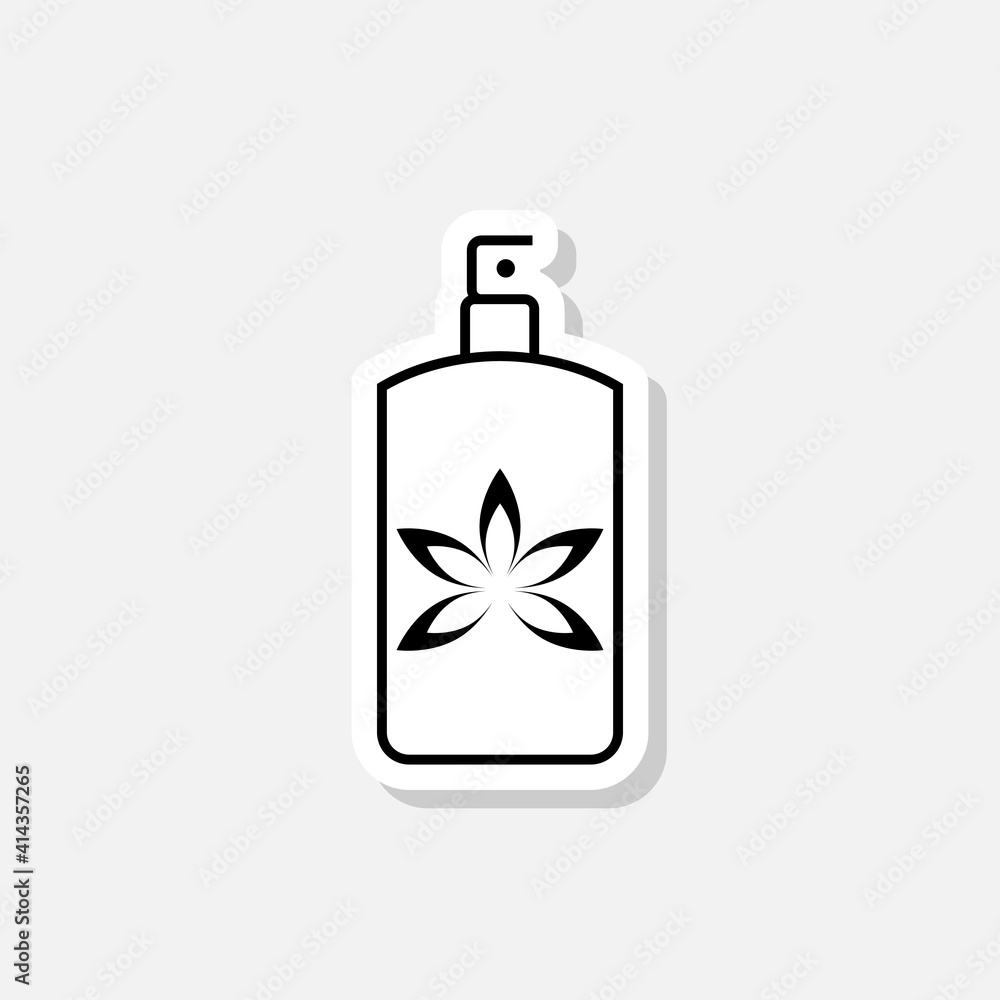 Perfume with lotus flower sticker icon Perfume with lotus flower sticker icon