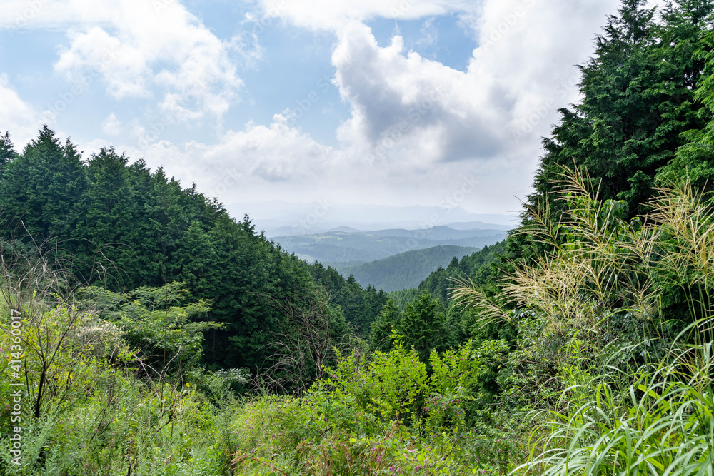 View of mountain area in Saga prefecture, JAPAN. View of mountain area in Saga prefecture, JAPAN.