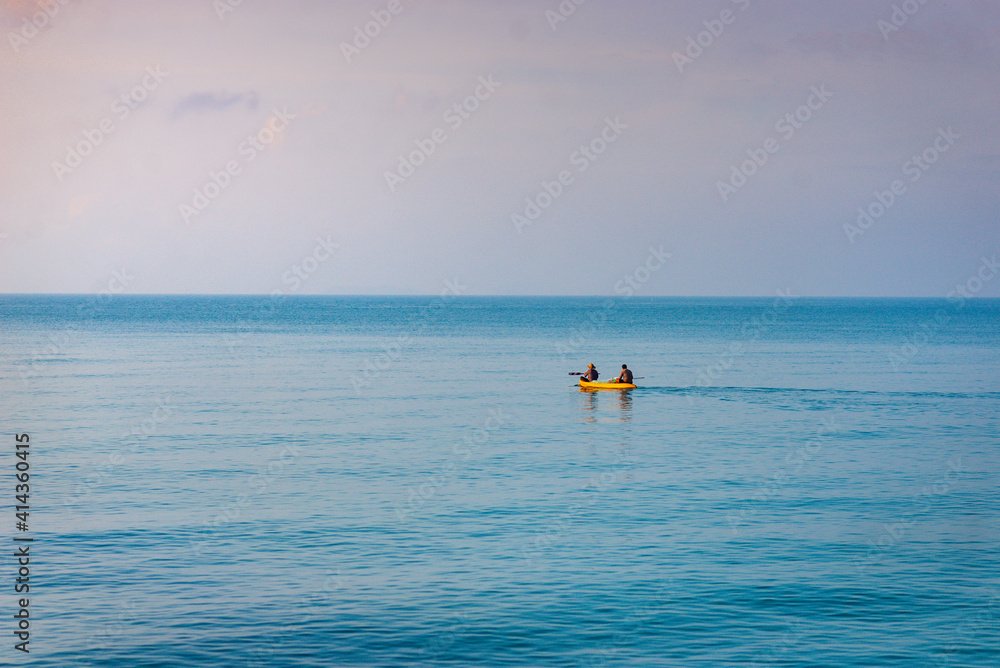 sea, boat, water, ocean, beach, sky, fishing, blue, summer, sunset, nature, fisherman, travel, kayak, horizon, vacation, island, sport, landscape, ship, tropical, lake, wave, sun, holiday