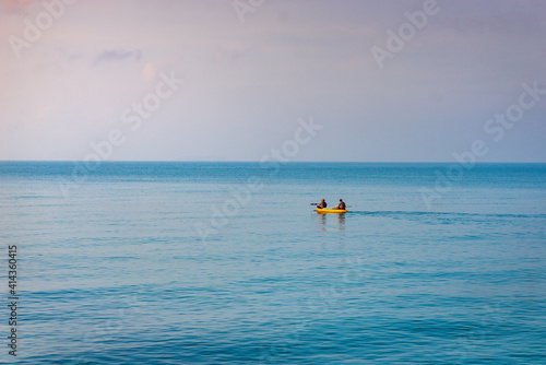 sea, boat, water, ocean, beach, sky, fishing, blue, summer, sunset, nature, fisherman, travel, kayak, horizon, vacation, island, sport, landscape, ship, tropical, lake, wave, sun, holiday