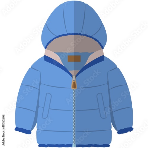 Baby jacket outwear vector isolated on white background