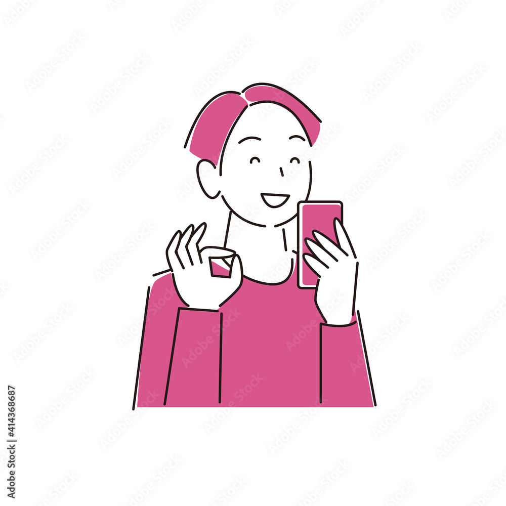 スマートフォンを操作している笑顔の男性 シンプル イラスト ベクター Smile men operating a smartphone Simple illustration vector スマートフォンを操作している笑顔の男性 シンプル イラスト ベクター Smile men operating a smartphone Simple illustration vector