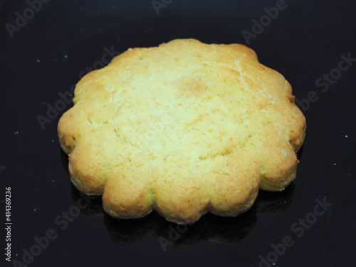 Big biscuits made from shortbread dough 