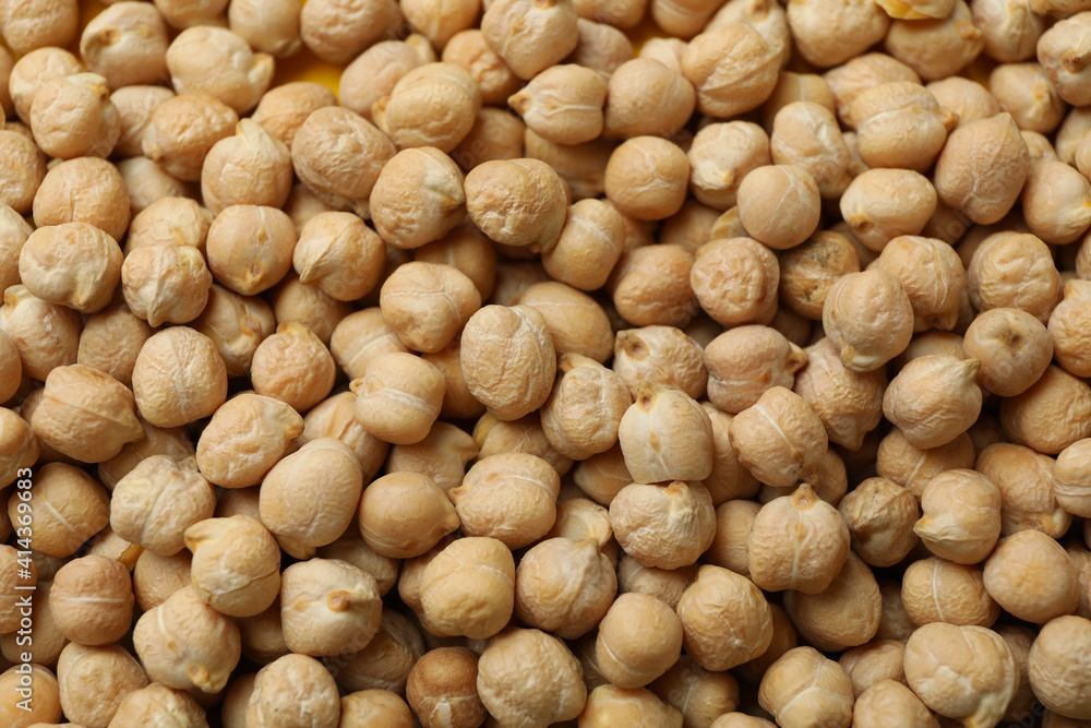 Fresh chickpea on whole background, close up Fresh chickpea on whole background, close up