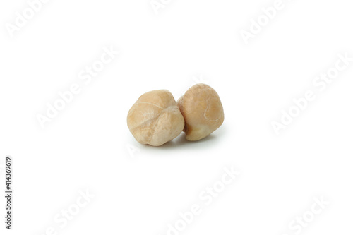 Wallpaper Mural Fresh raw chickpea isolated on white background Torontodigital.ca