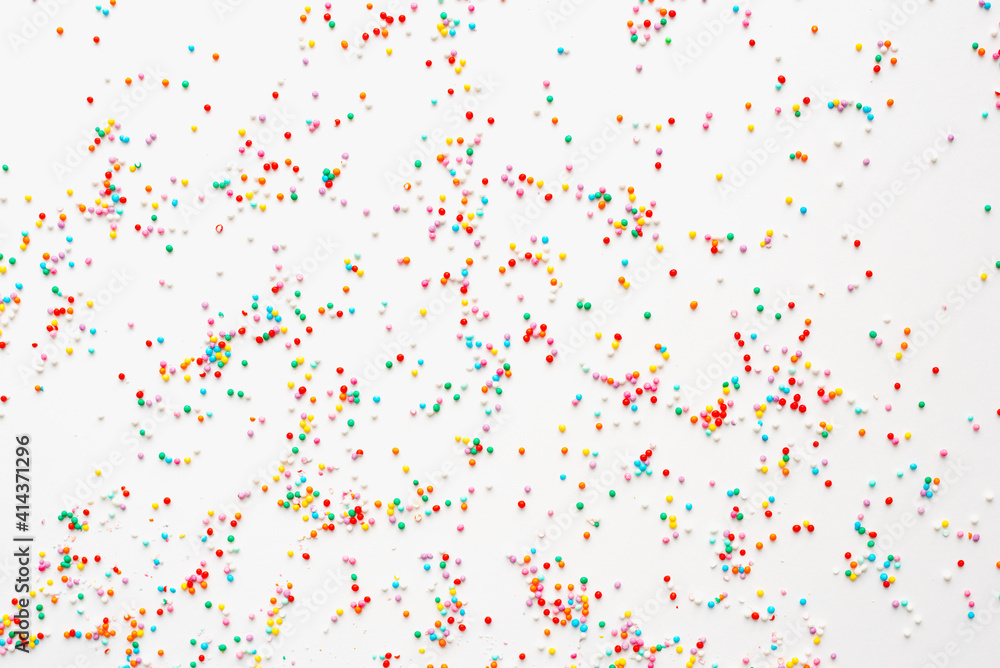 colored sprinkles, sprinkle for Easter cake on a white background, color background