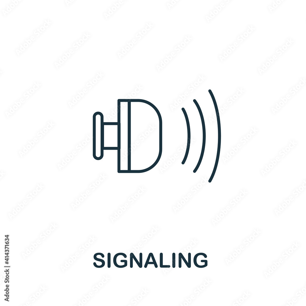 Signaling icon. Simple element from jewelery collection. Creative Signaling icon for web design, templates, infographics and more Signaling icon. Simple element from jewelery collection. Creative Signaling icon for web design, templates, infographics and more