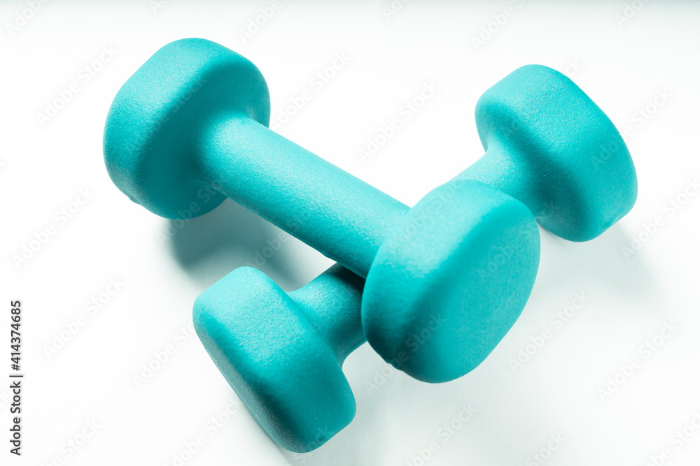 dumbbell isolated on white background dumbbell isolated on white background