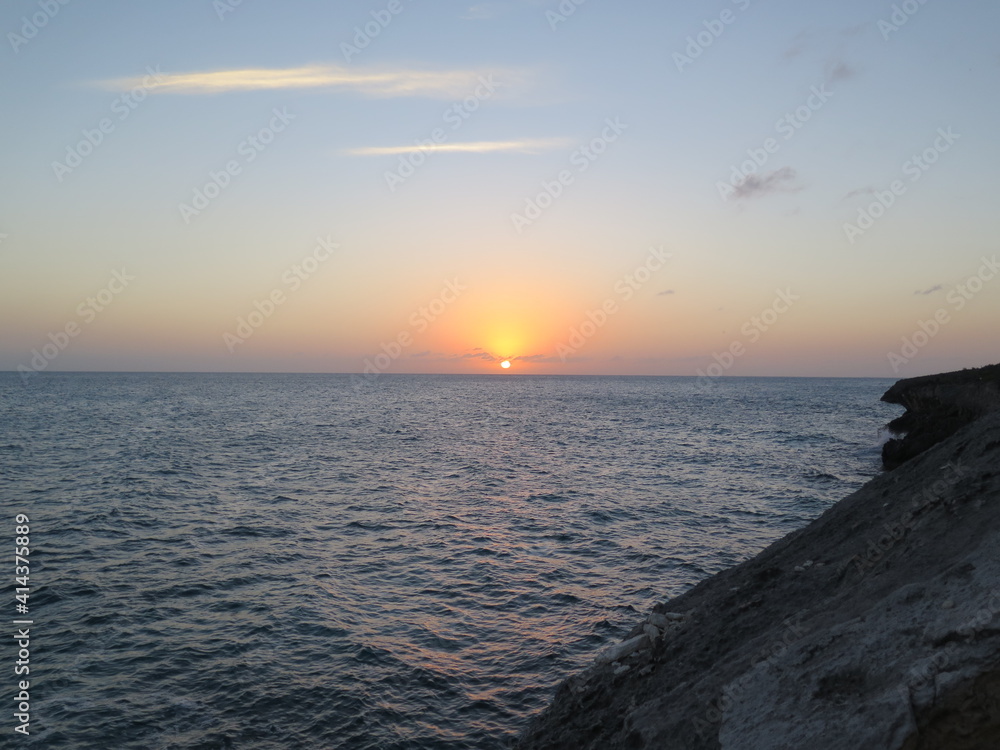 a beautiful sunset on Eleuthera Island in the month of February, Bahamas a beautiful sunset on Eleuthera Island in the month of February, Bahamas