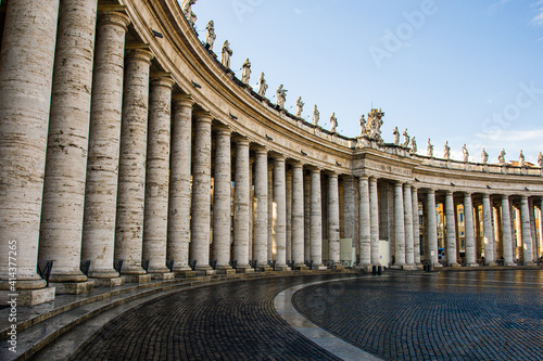 Patterns of columns in Rome, Italy