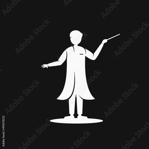 Music Maestro Logo Design Vector