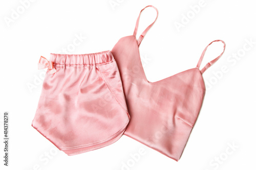 Konstfotografi Pink satin female nightie