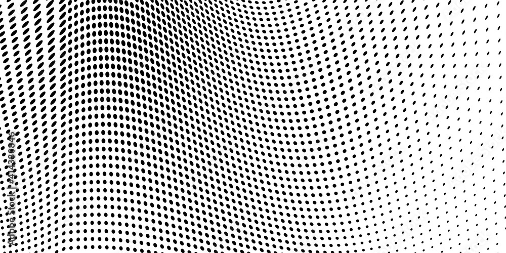 Abstract halftone wave dotted background Abstract halftone wave dotted background