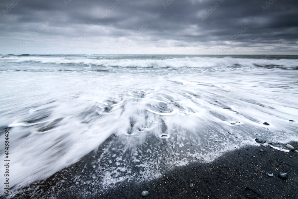 Fototapeta premium Black sand , Iceland