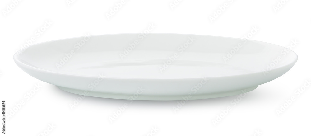 White ceramic plate White ceramic plate