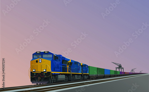 train on the railway