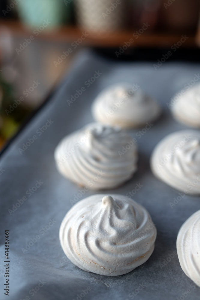 Homemade meringue. Homemade meringue.