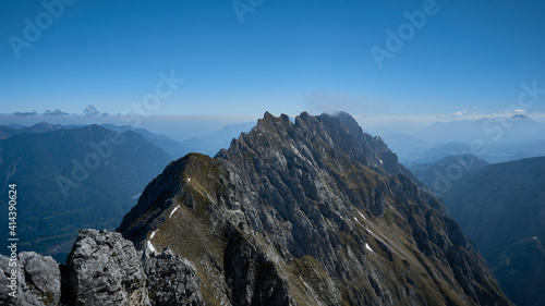 Fotografija Waxenstein Grat mountain ridge near Höllental, Garmisch-Partenkirchen, Germany