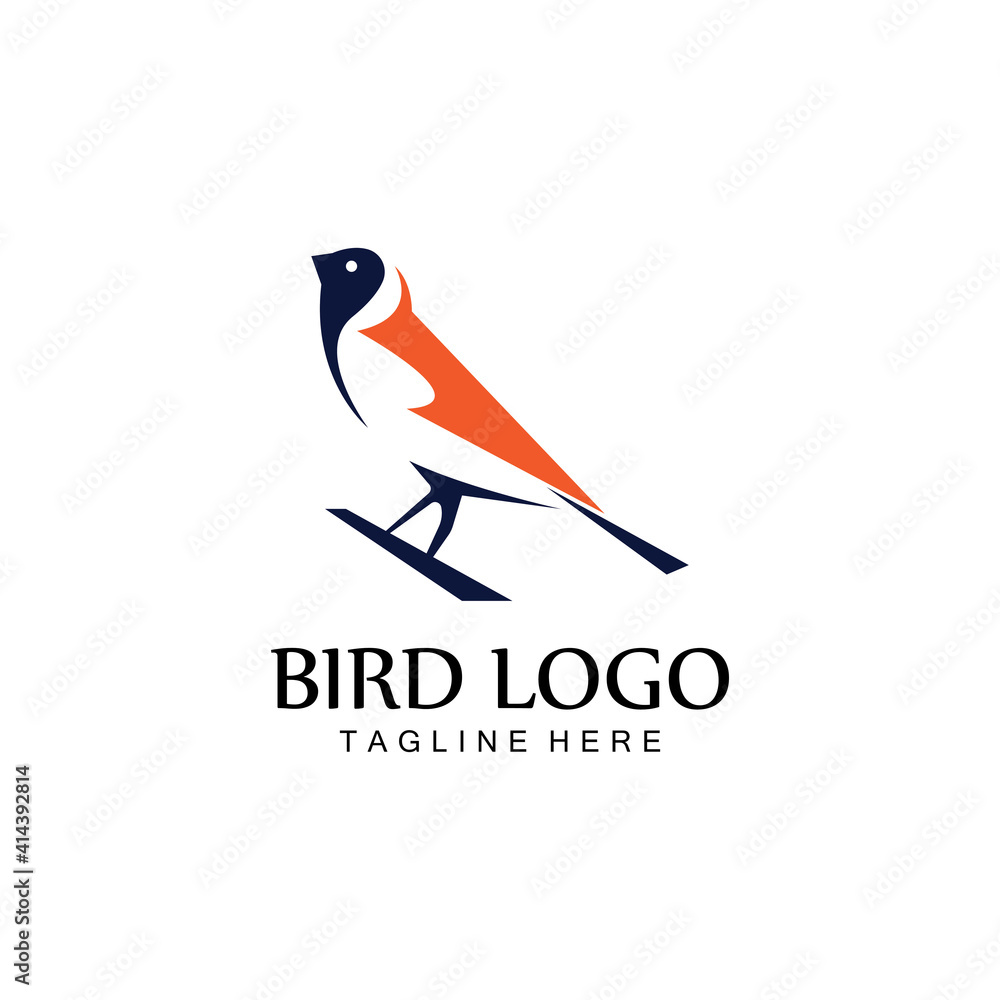 bird logo vector icon design template bird logo vector icon design template